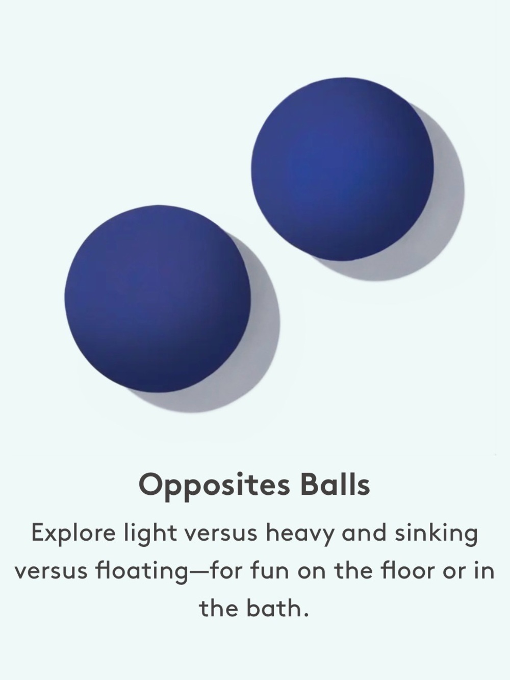 Lovevery Opposites Balls - Navy Blue Sensory Balls